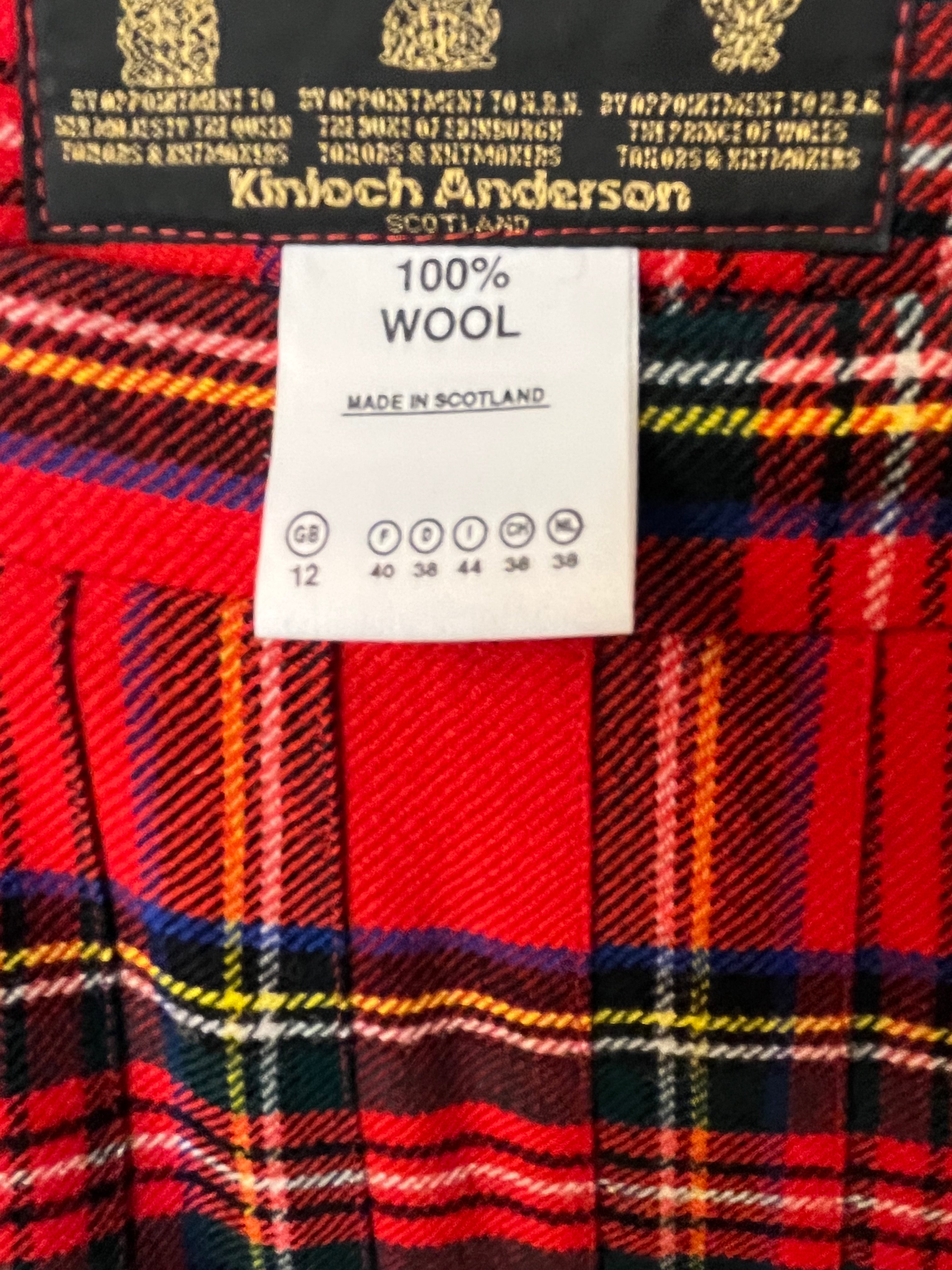 Kinloch Anderson Uld Nederdel/Kilt